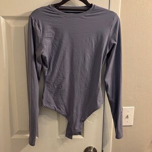 SKIMS Long Sleeve Bodysuit - Gray